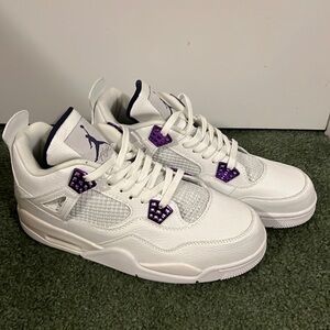 Jordan Air 4 Retro Metallic Purple Sneakers